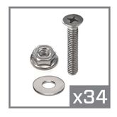 522196 8 VersaTie Surface-Mounted Track Kit with Contour Edge Series 1 4