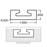 522224 2 VersaTie Recess-Mounted Track Kit with Square Edge Series 2 1