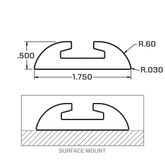 522348 4 VersaTie Surface-Mounted Track Kit with Wide Contour Edge Series 3 1