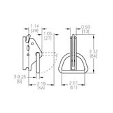 FE8112-1 E-Track Fitting with Delta Ring - WLL 1000 lb 1